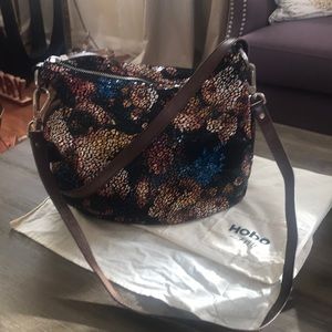 HOBO Animal Print Crossbody leather Bag